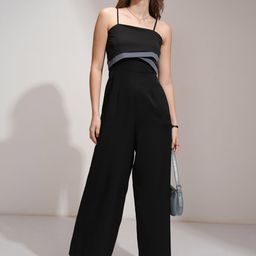 ESPYR By Tokyo Talkies Women Colorblocked Layered Wide Leg Jumpsuit-picture-20