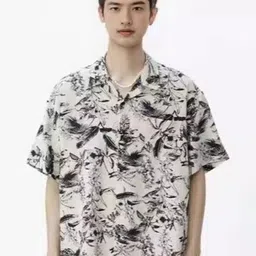 StyleCast Men Cuban Collar Abstract Printed Relaxed Fit Casual Shirt-image-17