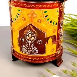 apka mart Yellow And Brown Figurine Showpiece-image-0