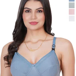 Liigne Pack Of 4 Maternity Full Coverage Non Padded Bra-picture-25