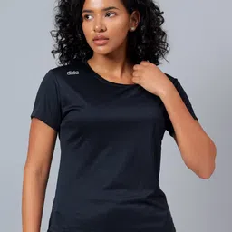 DIDA Women Dry Fit Solid Round Neck T-shirt-image-21