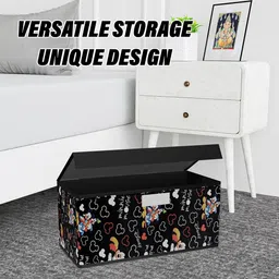 Kuber Industries Black & White 2 Pieces Printed Drawer Organisers With Transparen Lid image 5