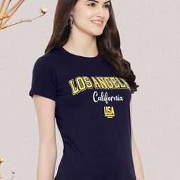 Dreambe Typography Printed Round Neck Cotton T-Shirt-picture-19