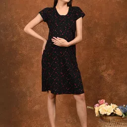 GOLDSTROMS Women Printed A-Line Maternity Dress-image-29