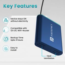 Portronics POWER PLUS 2000mah extended power bank for WiFi router image 3