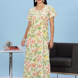 9shines Label Printed Maxi Nightdress-image-71
