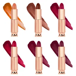 krayons Set Of 6 Classy Matte Lipstick- 3.5 g Each-162-111-110-186- 196-180-image-71