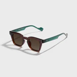 SAM & MARSHALL Unisex Wayfarer Sunglasses with UV Protected Lens JOHANNES_MUD_GREEN_2691-21
