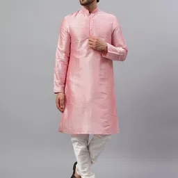 Latest Chikan Garments Men Solid Kurta with Churidar-picture-17