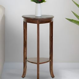 Royaloak Brown Wooden Triangle Fab Telephone Bedside Table-image-48