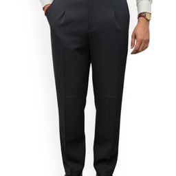 Next One Men Comfort Slim Fit Easy Wash Pleated Trousers-picture-4