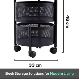 Aura Black Set of 2 Regular Multi-Utility Organisers image 5