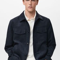 MANGO MAN Suede-Effect Tailored Jacket-picture-16