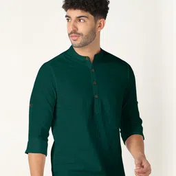 Fifth U Men Green Kurta-picture-7