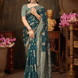 Aagiri Woven Design Zari Banarasi Saree-34