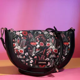 Anouk Women Floral Printed PU Sling Bag-41