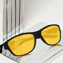 LEGEND EYEWEAR Unisex Black Lens & Black Rectangle Sunglasses with-image-52