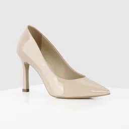 Oroh Coral Women Metallic Leather Slim Heel Pumps-picture-40