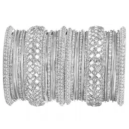 OOMPH Set Of 30 Kundan-Studded Bangles image 4