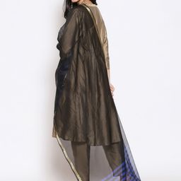 Dupatta Bazaar Striped Dupatta with Fringed Border image 2