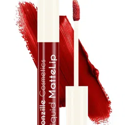 Ronzille Set of 4 Non Transfer Liquid Matte Lipstick with Lip Gloss 5 ml each - Red image 3