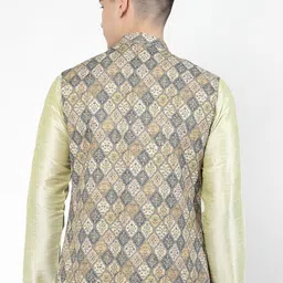 Badoliya & Sons Printed Nehru Jacket image 2