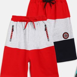 Lil Tomatoes Boys Colourblocked Printed Outdoor Shorts-picture-17