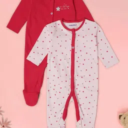 Babies R Us Girls Pack of 2 Printed Sleepsuit-40