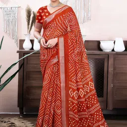 KALINI Bandhani Zari Bandhani Saree-image-14
