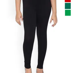 BAESD Girls Pack Of 3 Mid Rise Churidar Length Legging-picture-2