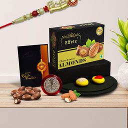 DeoDap Unisex Rakhi Gift Set with Silver Coin, Chocolates & Greeting Card-image-85