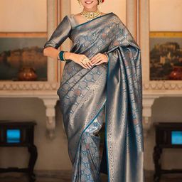 BerMondsey Woven Design Zari Banarasi Saree-picture-39