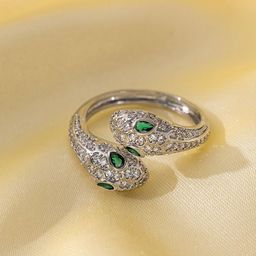 MYKI Silver-Plated Stones-Studded Adjustable Finger Ring-image-35