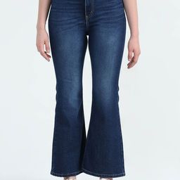 Chemistry Women Comfort Flared High-Rise Light Fade Stretchable Jeans-picture-29