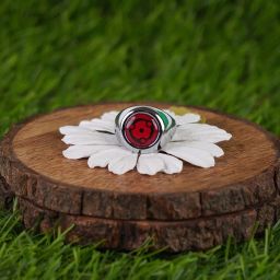 Naruto Anime Madara's Mangekyou Sharingan Ring|Rings for men and women Brass Ring-image-51
