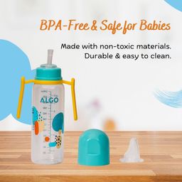 Adore Twister Handle 2 in 1 Baby Silicon Spout & Straw Sipper with Gravity Ball -250ml image 4