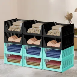 RUBOXA Green Set of 6 Regular Multi-Utility Organisers-46
