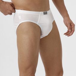 Ramraj Men Pack of 4 Solid 100% Soft Combed Fine Jersey Inner Elastic Briefs image 2