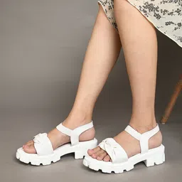 JM Looks Open Toe Wedge Heel Sandal image 1