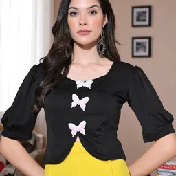 BAESD Applique Detail Crop Top-image-21