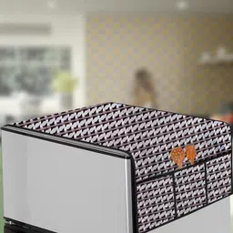The Furnishing Tree Grey Plastic Refrigerator Cover-picture-24