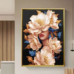 Artsense Black & Beige Abstract Printed Canvas Wall Art-11