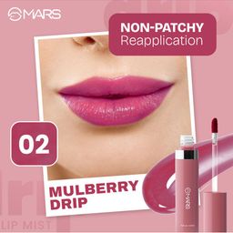 MARS Drip Long Lasting Glossy FInish Lip Mist 4.5 ml - Mulberry Drip 02 image 3