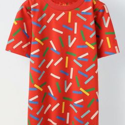 SPUNKIES Red Confetti Print T-shirt-image-54