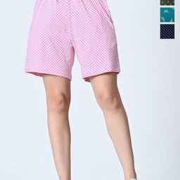 BAESD Women Striped High-Rise Shorts-image-58