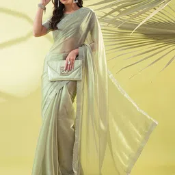 VILLAGIUS Embellished Beads and Stones Mysore Silk Saree-picture-43