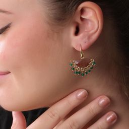 Dua Gold-Plated Brass Drop Earrings-image-42