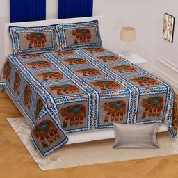 E Elma Unisex Maroon Bedsheets-image-99