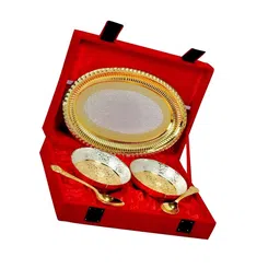 Glori-fyi 6-Pcs Red Decorative Platter Set-image-35