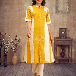 OZIA Floral Printed Cotton Kurta-picture-37
